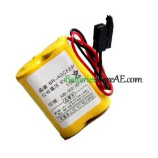 بطارية بديلة لـ Fanuc A98L-0031-0011 # L BR-AGCF2W A06B-6093-K001 Black ConNector